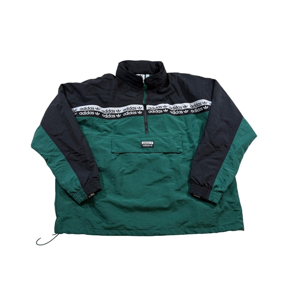 Adidas Vocal Windbreaker Anorak M Retro Jacket Collegiate Track Sports BLKD 2.0